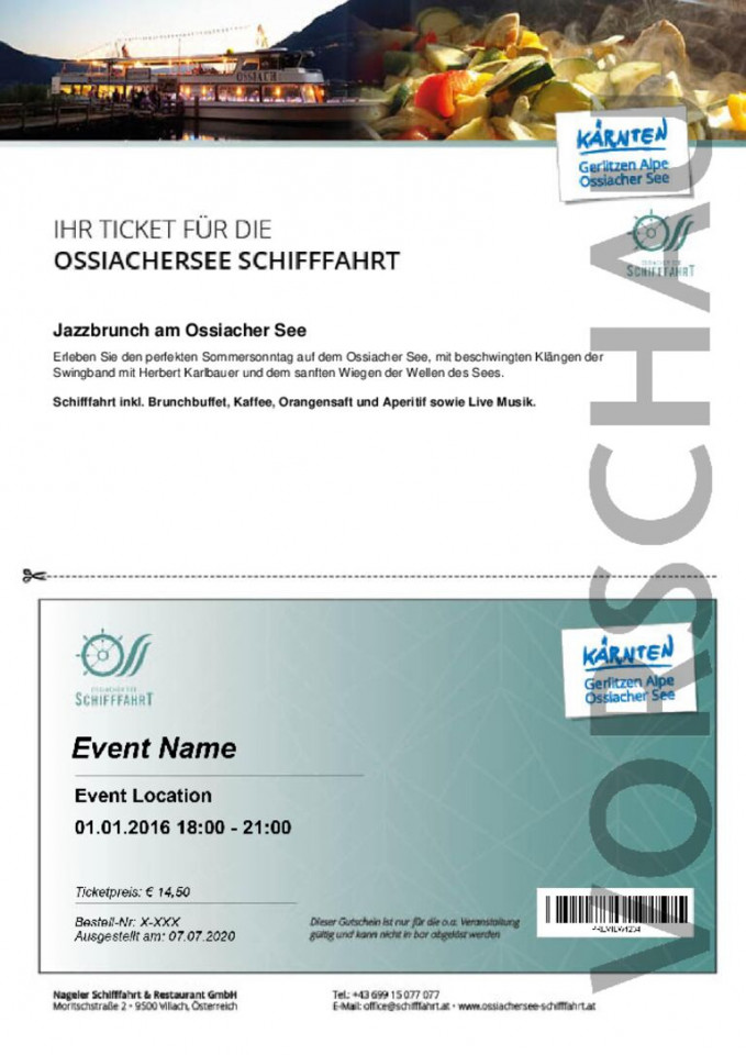 Jazzbrunch - Kind mit Kärnten Card (JG 2005-2013)